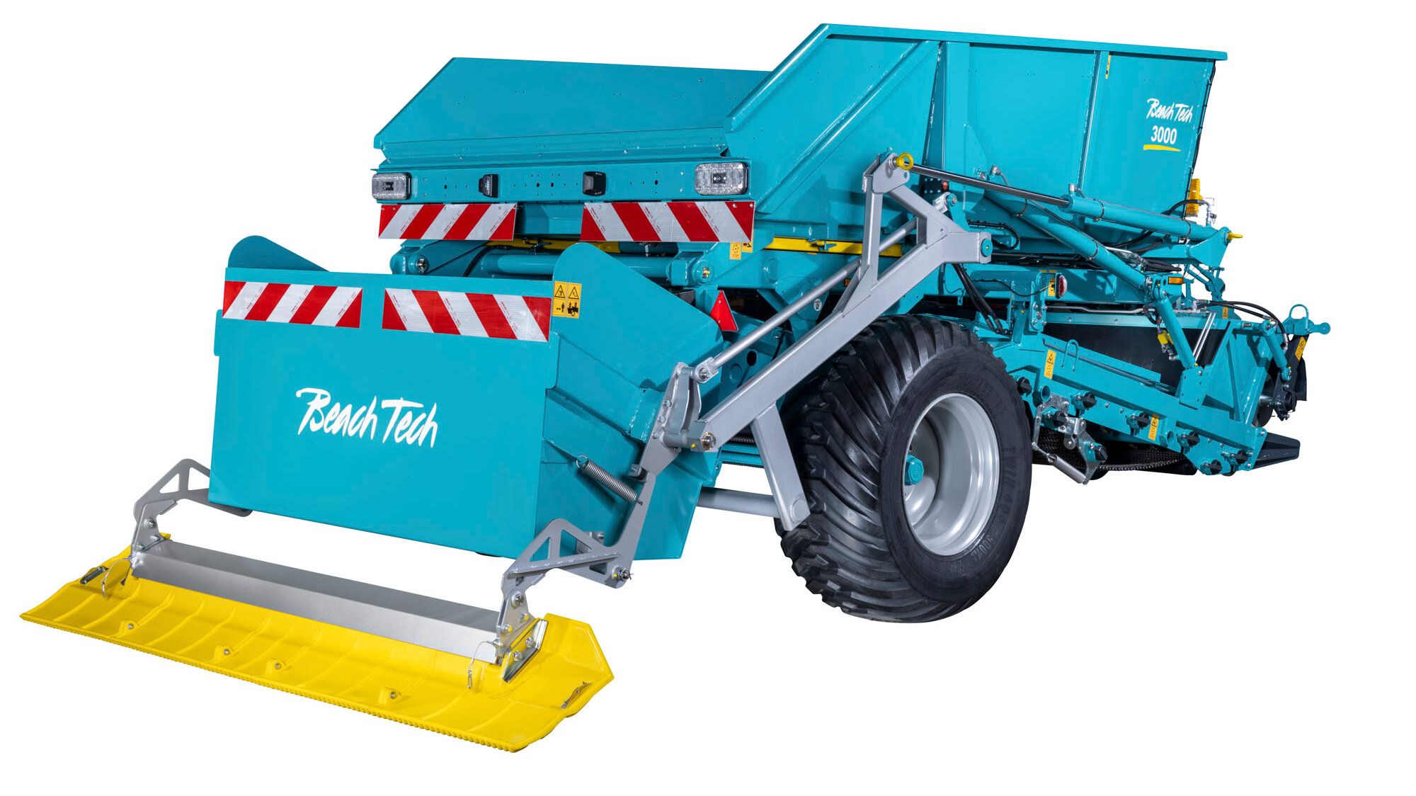 Strandreiniger BeachTech 3000 Pulispiaggia disegnato BeachTech 3000 vista posteriore nello showroom