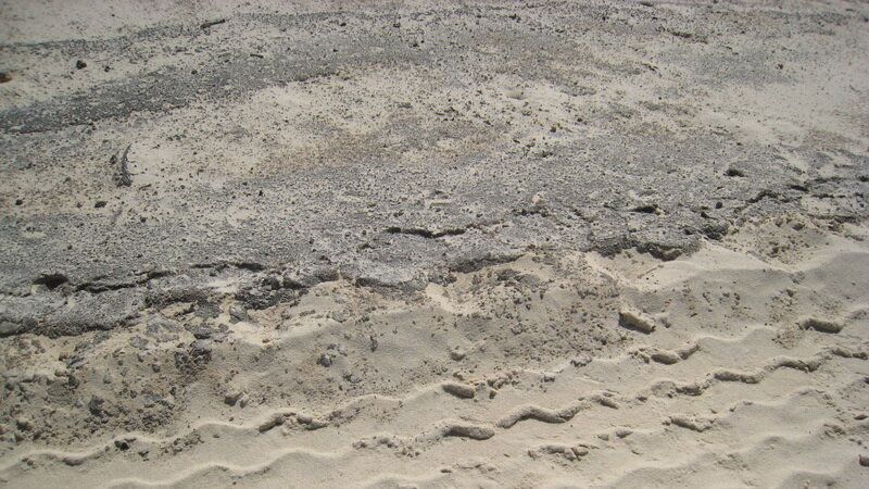 Contaminación de las playas con petróleo