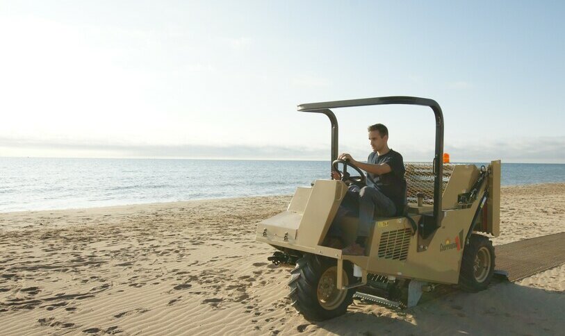 Cherrington on the beach