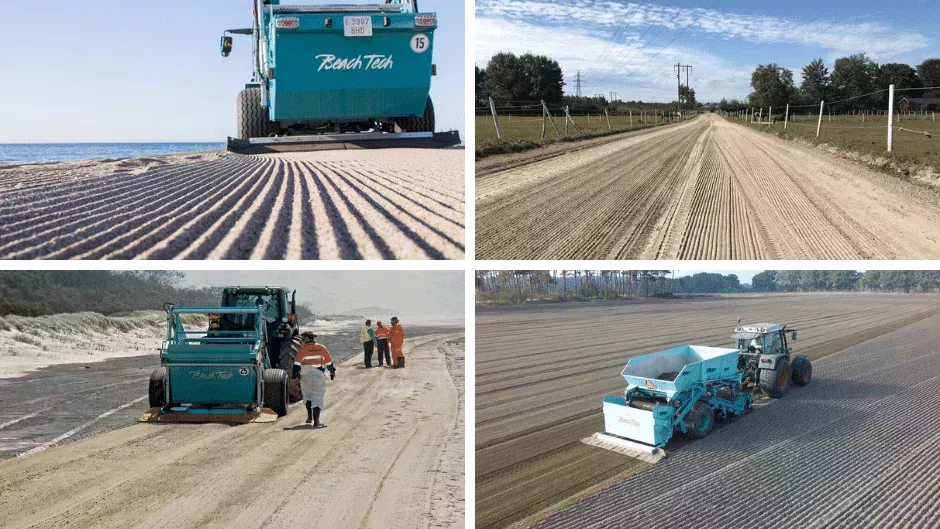 Cleaning machines for your application – clean beaches, sand and soil.