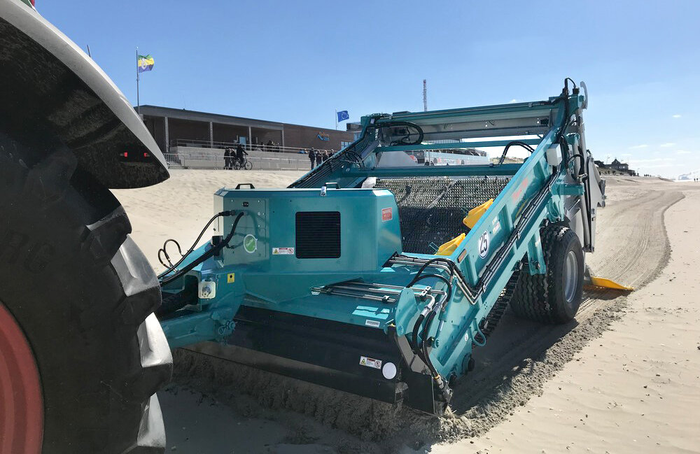 Quote with BeachTech beach cleaner on beach in background