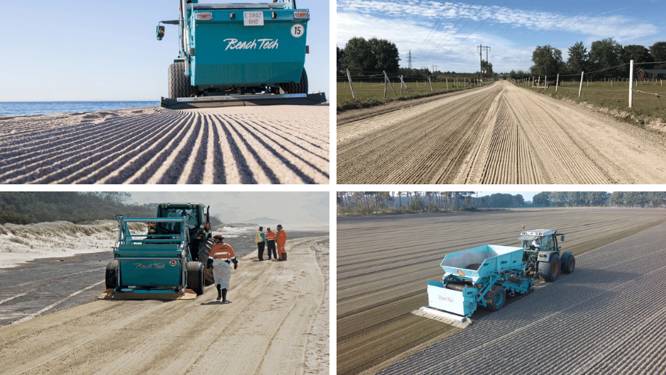 Mantenimiento del picadero con limpiadores de arena BeachTech