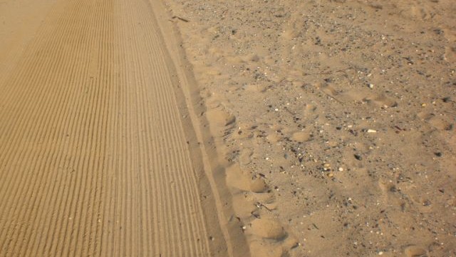 Gereinigter Strand nach BaechTech Finisher
