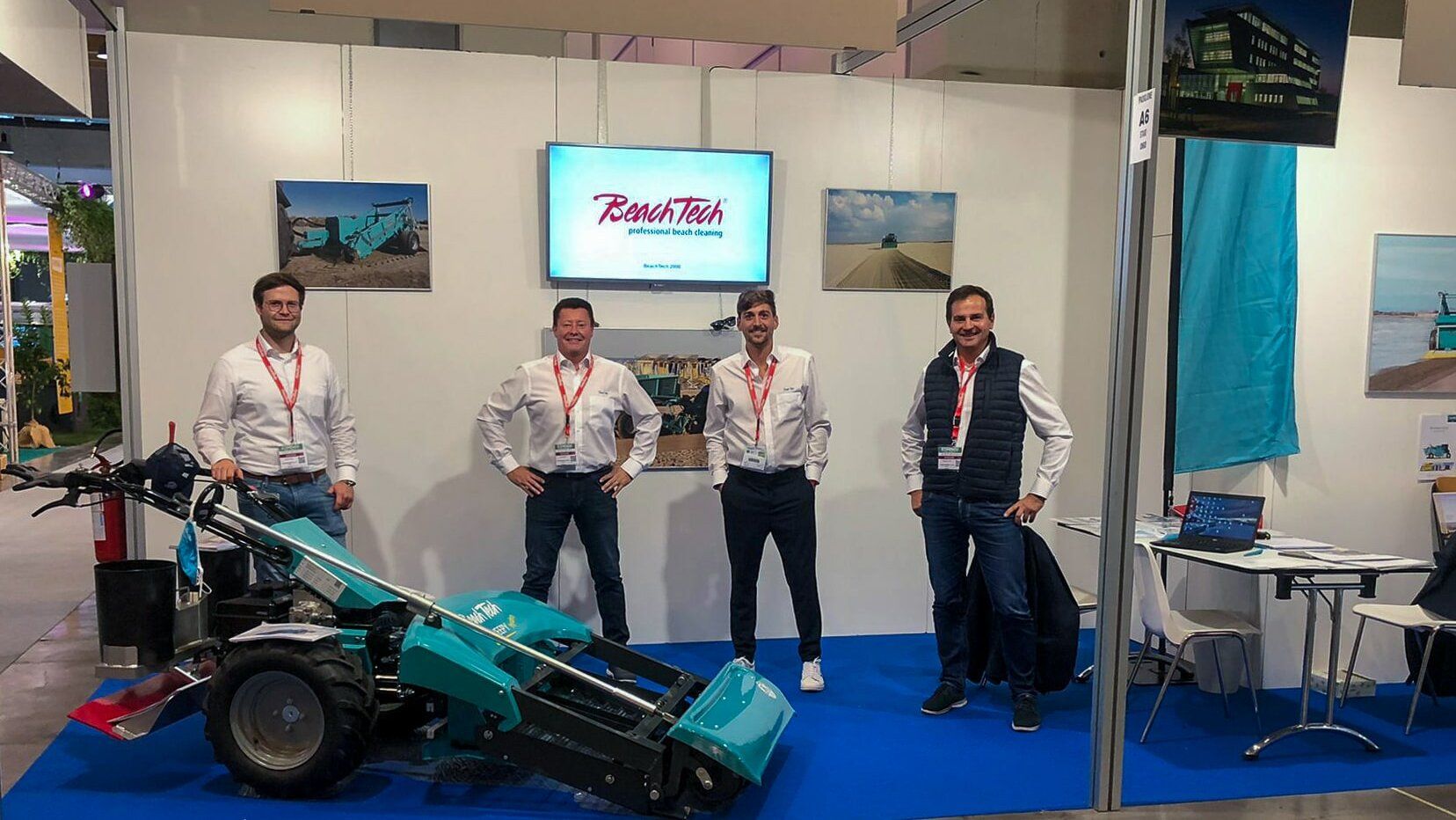 L'équipe BeachTech est sur place au stand du salon Ecomondo à Rimini