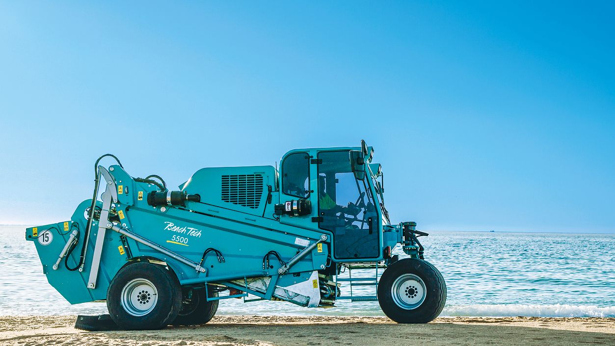 The BeachTech 5500 on the beach.