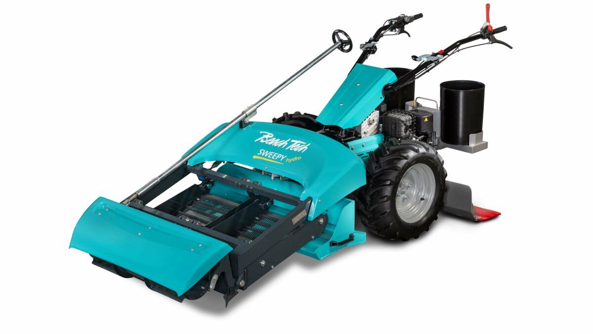 BeachTech Sweepy Hydro: a walk-behind beach cleaner
